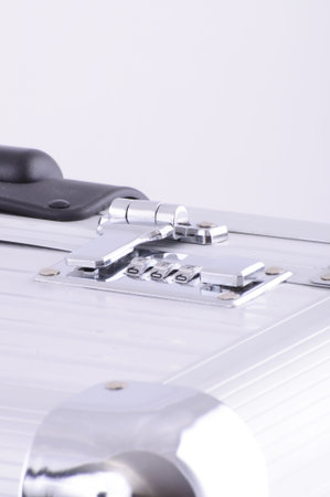 Picture of an aluminum case with details.