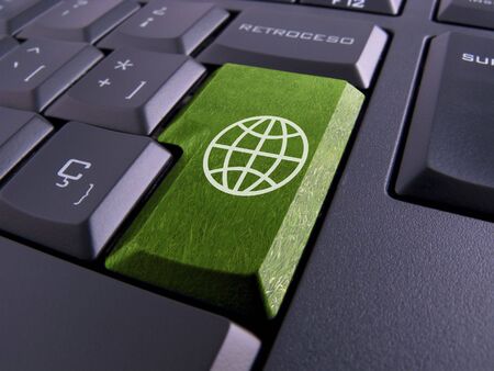 Picture of a keyboard with nice symbols.の写真素材