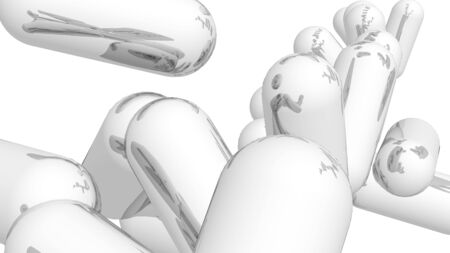 Shinny spheres´ illustrationの写真素材