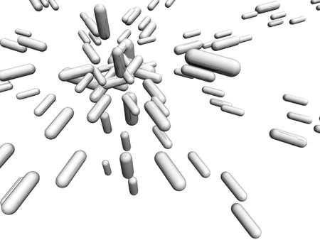 Capsules illustration over white backgroundの写真素材