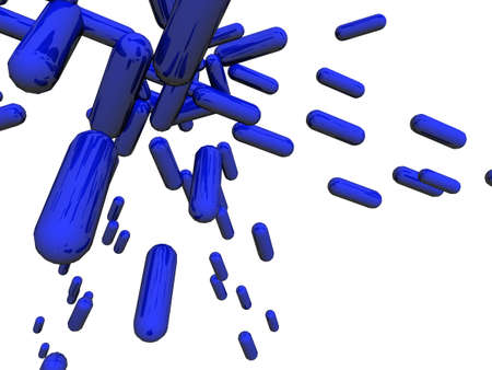 Capsules illustration over white backgroundの写真素材
