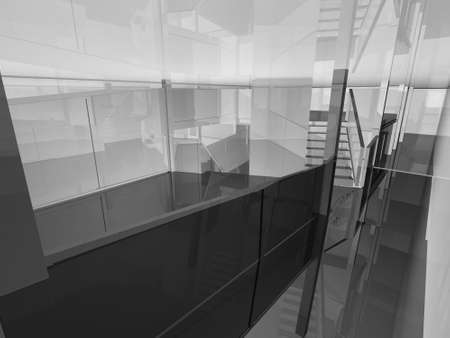 Room´s illustration with shine and glossy effects.の写真素材