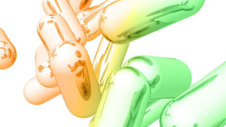 Cube´s illustration over white backgroundの写真素材