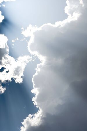 Picture of a sky with cloudsの写真素材