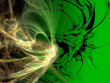 Paint of a dragon.の写真素材