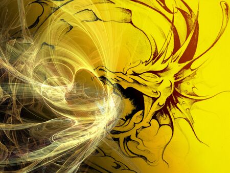 Paint of a dragon.の写真素材