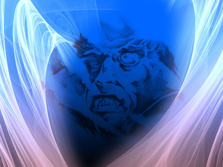 Paint of a Vampire. Nice colors over background.の写真素材