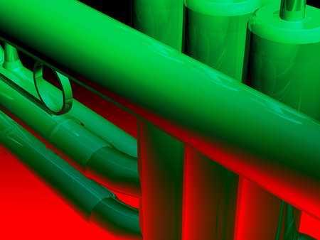 Illustration with shine effects and metal texture.の写真素材