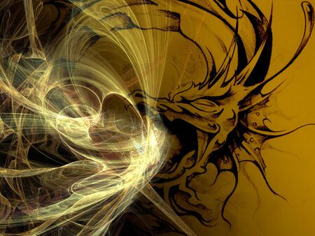 Paint of a dragon.の写真素材