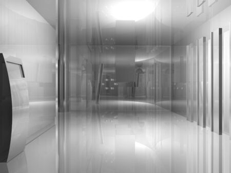 Room´s illustration with shine and glossy effects.の写真素材