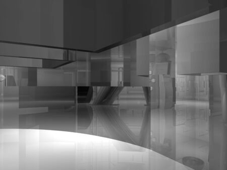 Room´s illustration with shine and glossy effects.の写真素材