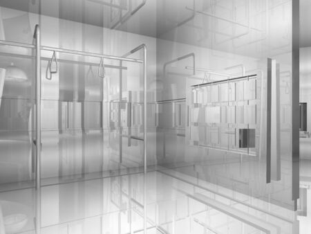 Room´s illustration with shine and glossy effects.の写真素材