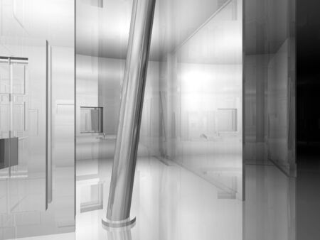 Room´s illustration with shine and glossy effects.の写真素材