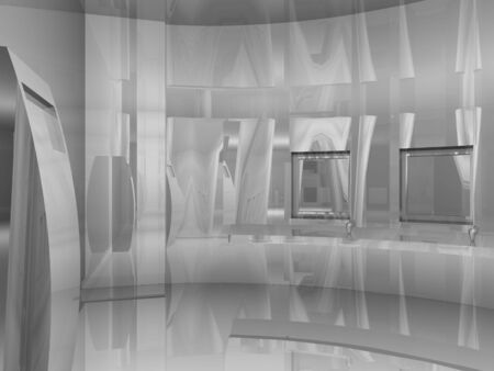 Room´s illustration with shine and glossy effects.の写真素材