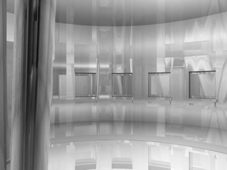 Room´s illustration with shine and glossy effects.の写真素材