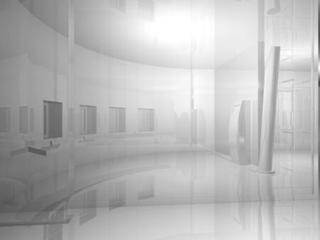 Room´s illustration with shine and glossy effects.の写真素材