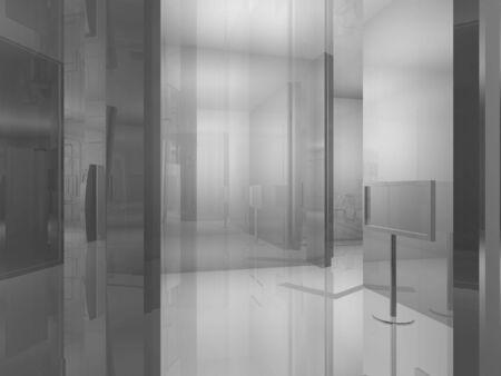 Room´s illustration with shine and glossy effects.の写真素材