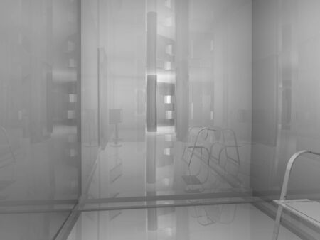 Room´s illustration with shine and glossy effects.の写真素材