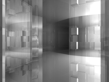 Room´s illustration with shine and glossy effects.の写真素材