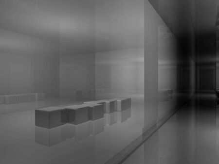 Room´s illustration with shine and glossy effects.の写真素材