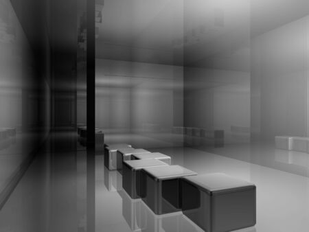 Room´s illustration with shine and glossy effects.の写真素材