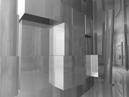 Room´s illustration with shine and glossy effects.の写真素材