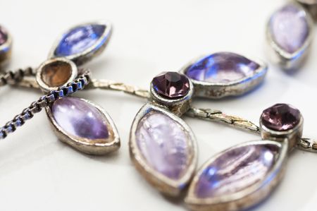Jewels picture over white background. Close-up.Isolatedの写真素材