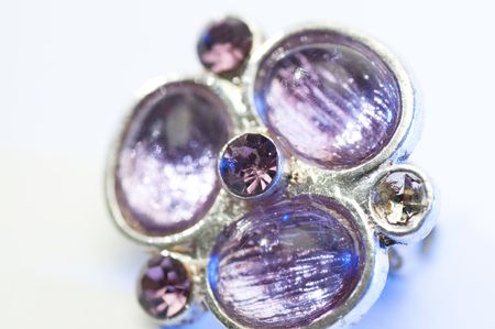 Jewels picture over white background. Close-up.Isolatedの写真素材