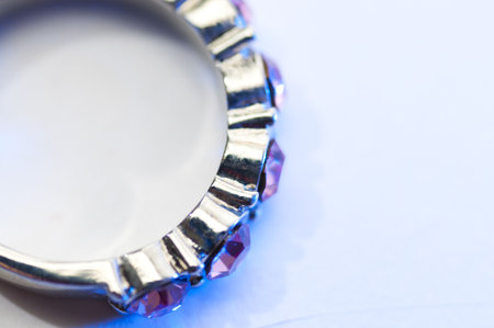 Jewels picture over white background. Close-up.Isolatedの写真素材