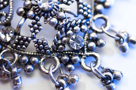 Jewels picture over white background. Close-up.Isolatedの写真素材