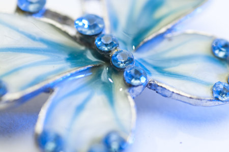 Jewels picture over white background. Close-up.Isolatedの写真素材