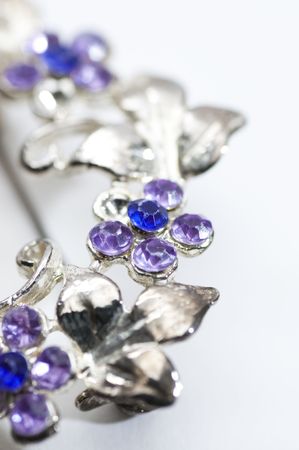 Jewels picture over white background. Close-up.Isolatedの写真素材