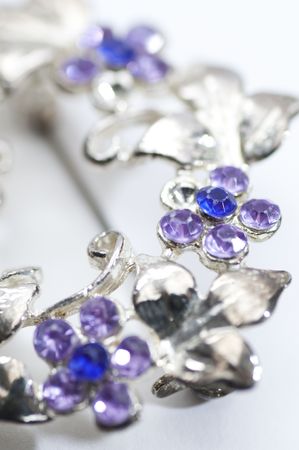 Jewels picture over white background. Close-up.Isolatedの写真素材