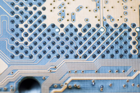 circuit  picture with details and light effects.