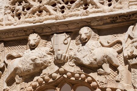 Classic sculpture picture with nice textures. Renaissance style. の写真素材