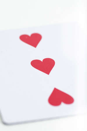 Poker cards picture over white background.の写真素材