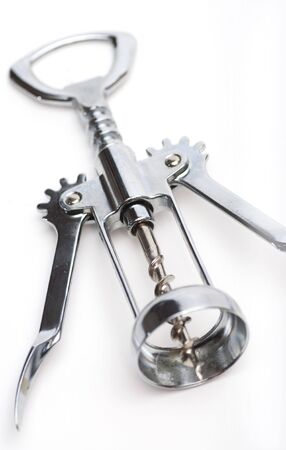 Bottle opener picture over white bakground. Toolの写真素材