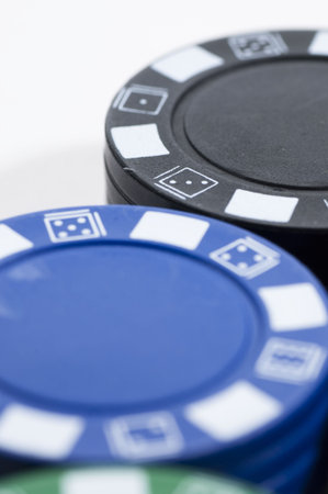 Chip poker picture over white bakground.