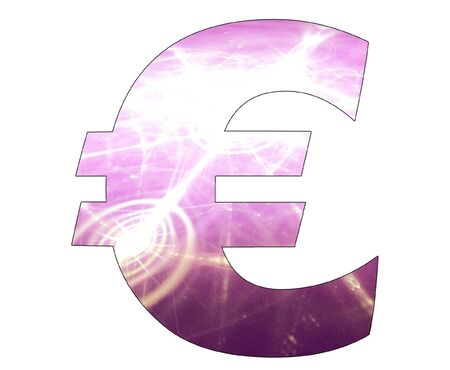 Euro symbol with abstract designの写真素材