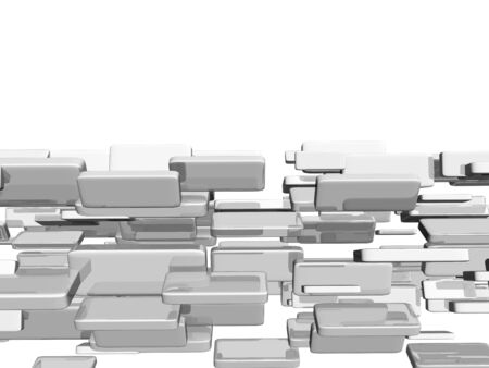 3d cubes with glossy light effectsの写真素材