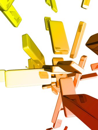 3d cubes with glossy light effectsの写真素材
