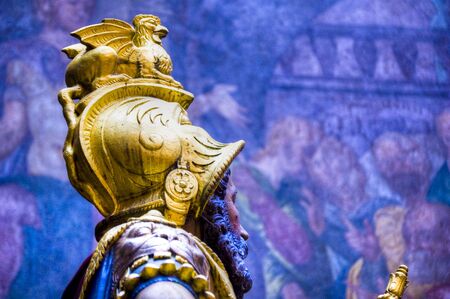 Gold statueの写真素材