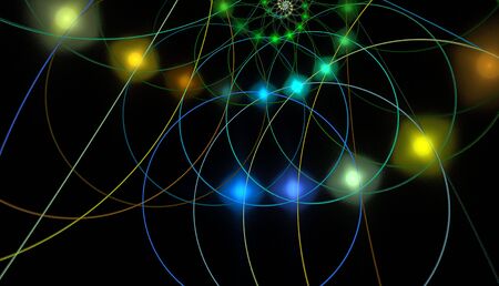 Dark Background with colorsの写真素材