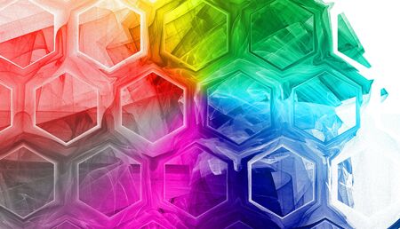 Rainbow background for modern composition.の写真素材
