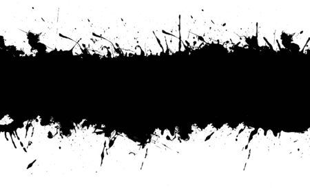 black ink stainsの写真素材