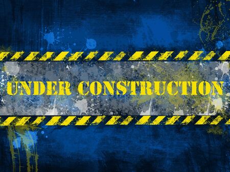 Under construction, poster, symbol.の写真素材