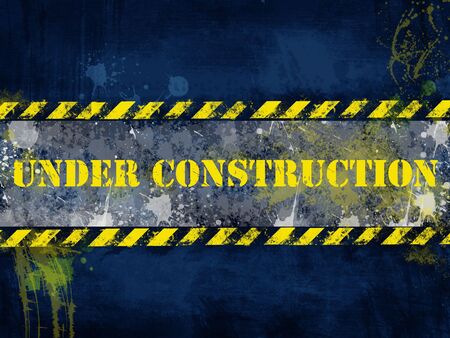 Under construction, poster, symbol.の写真素材