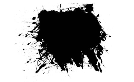 black ink stainsの写真素材