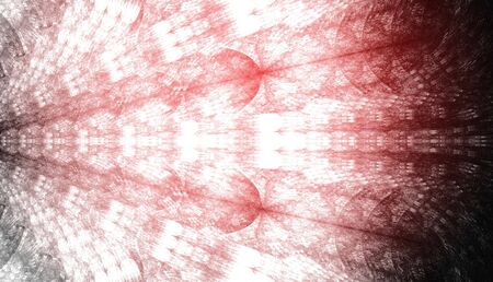 Abstract red waves and random circles, backgroundの写真素材