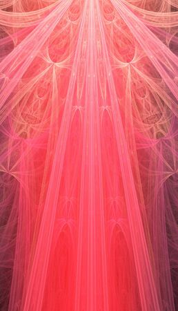 Abstract red waves and random circles, backgroundの写真素材
